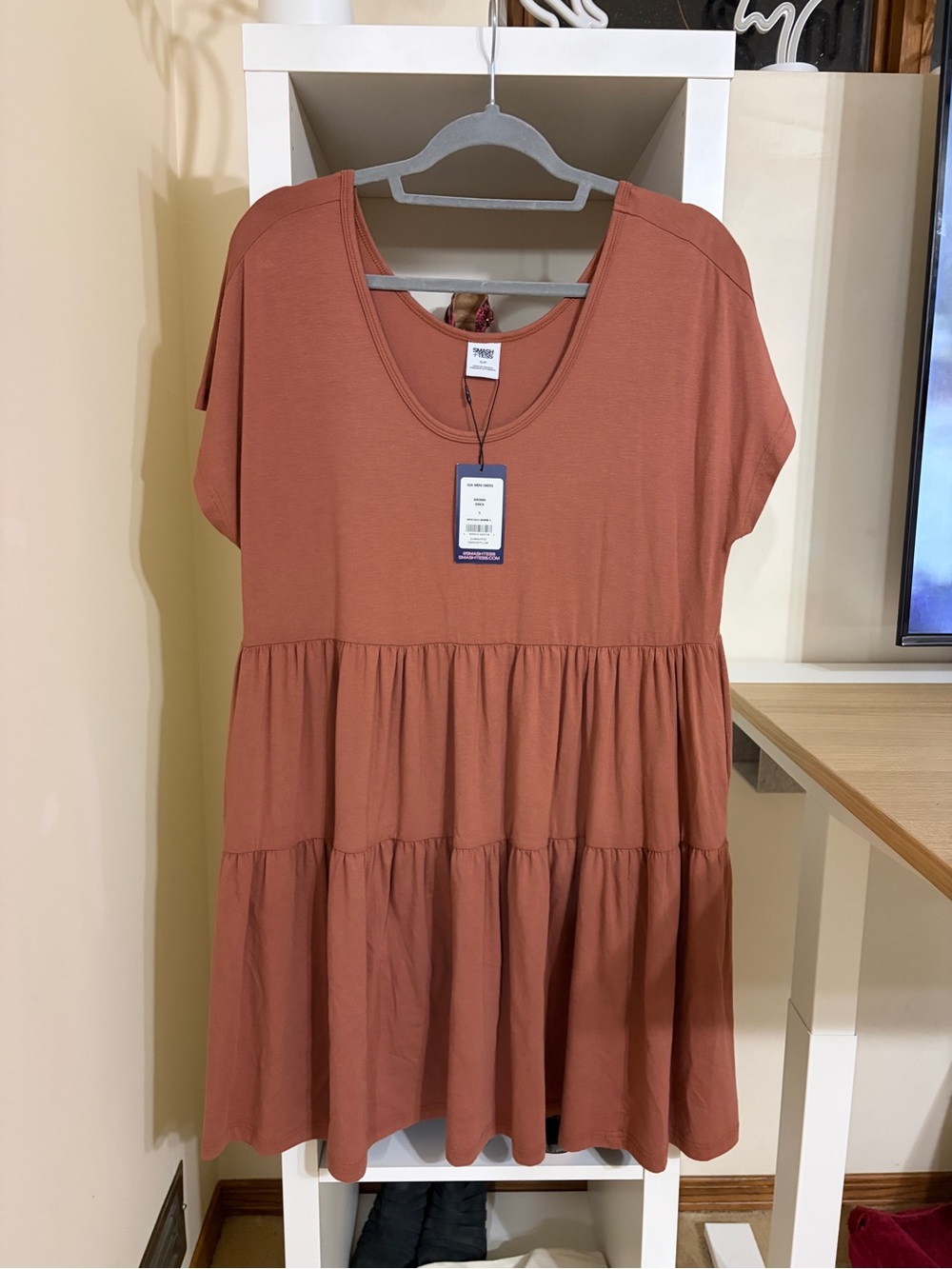NWTs Smash + Tess Tiered Scoop Tunic in Rust
